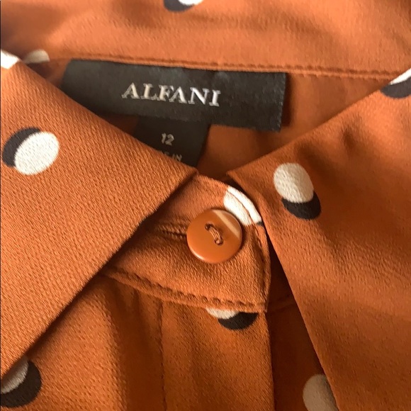 ALFANI A-Line Belted Midi Dress - Picture 2 of 3